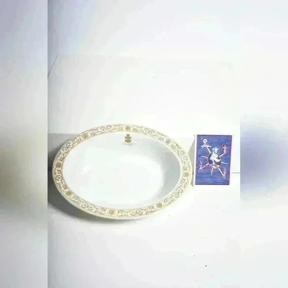 THE QUEENS HOTEL MONTREAL White Floral  Porcelain Dish Bowl Ridgways England - Picture 8 of 9
